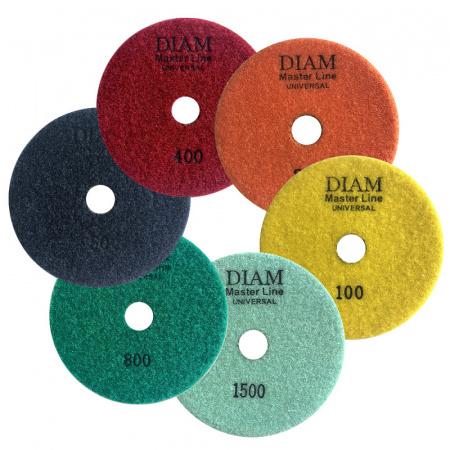 Алмазные гибкие шлифовальные круги Diam MASTER LINE Universal (мокрая/сухая)