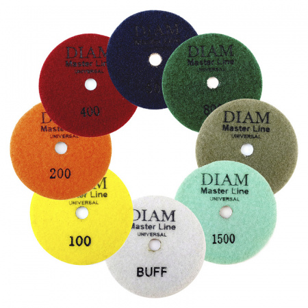 Алмазные гибкие шлифовальные круги Diam MASTER LINE Universal (мокрая/сухая)