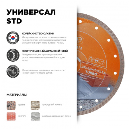 Алмазный диск Diam УНИВЕРСАЛ STD